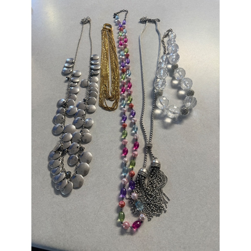 Lot of 5 Joan Rivers Costume Jewelry Necklaces
